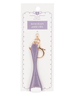 New 6" Purple Face Roller Keychain Bag Charm